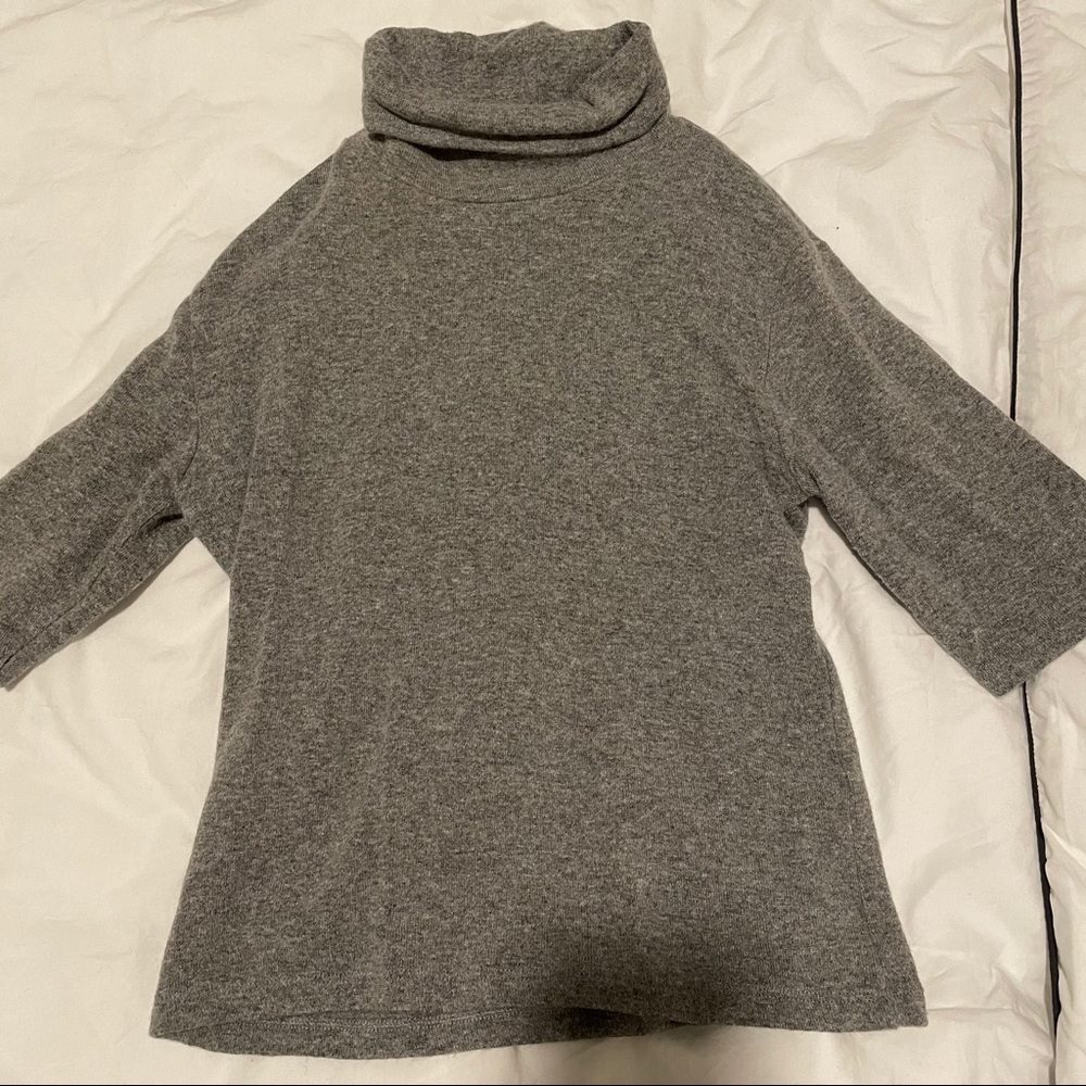 Brandy Melville Gray Turtleneck SweaterShortSleeve